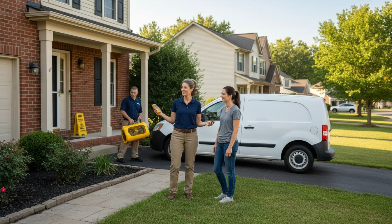Residential water damage restoration in Muleshoe, TX